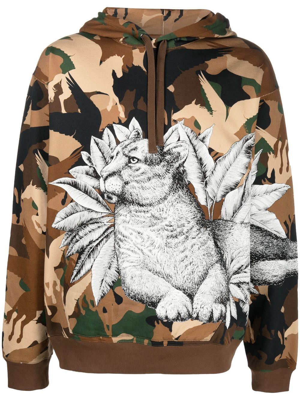 ETRO Hoodie mit Pegaso Pegaflying-Print - Grün von ETRO