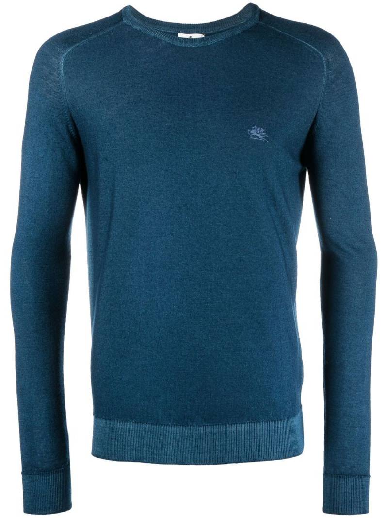 ETRO Pullover mit Pegaso-Stickerei - Blau von ETRO