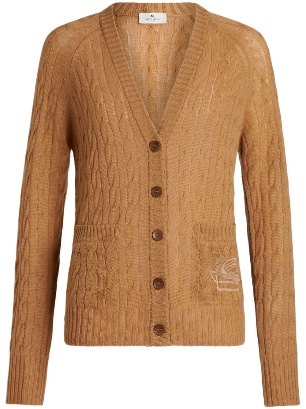 ETRO Cardigan mit Zopfmuster - Braun von ETRO