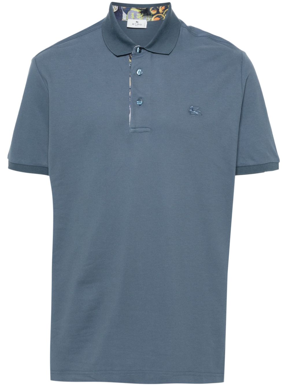 ETRO Pikee-Poloshirt mit Pegaso-Motiv - Blau von ETRO