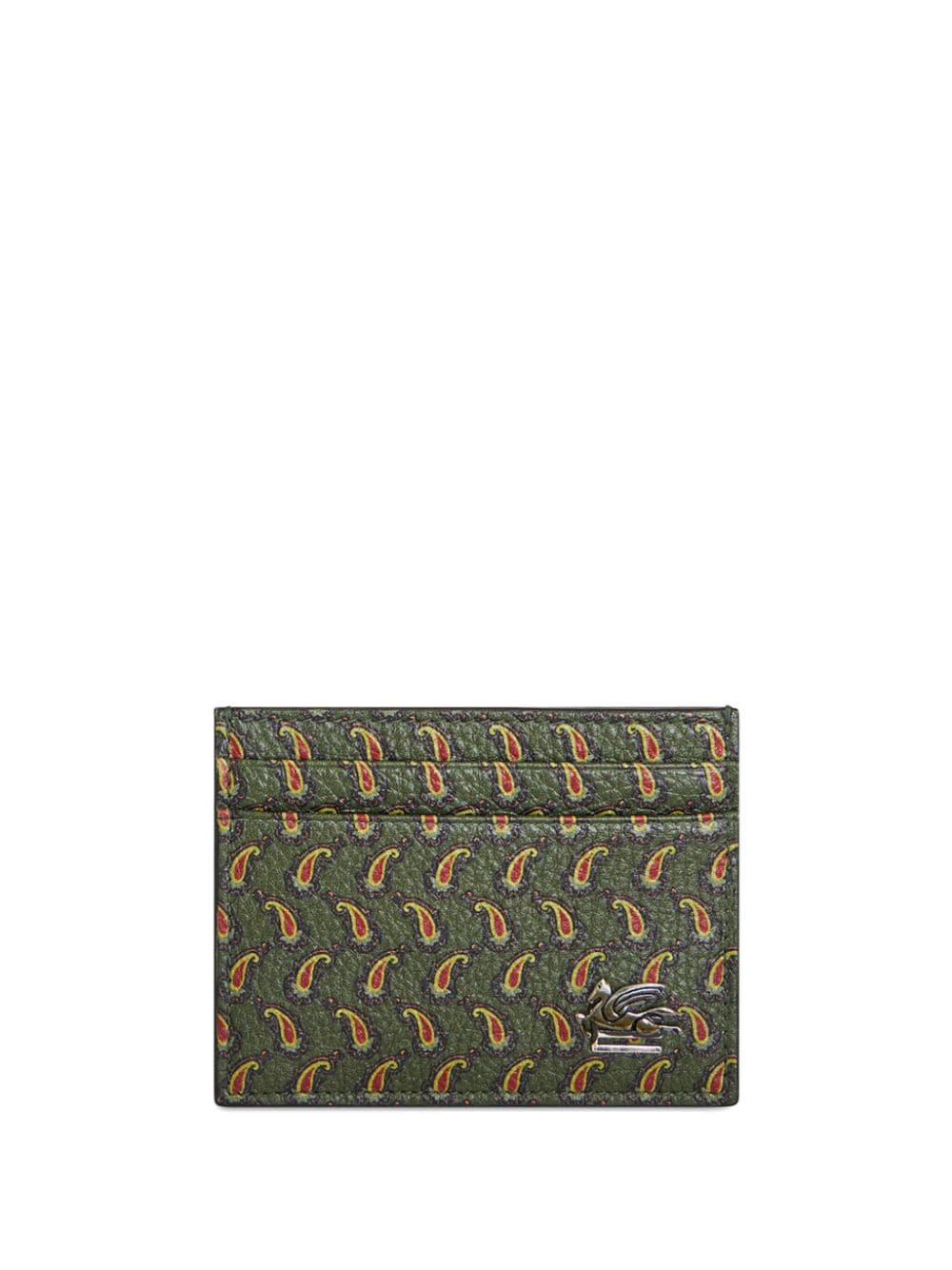 ETRO Pegaso Kartenetui mit Paisley-Print - Grün von ETRO