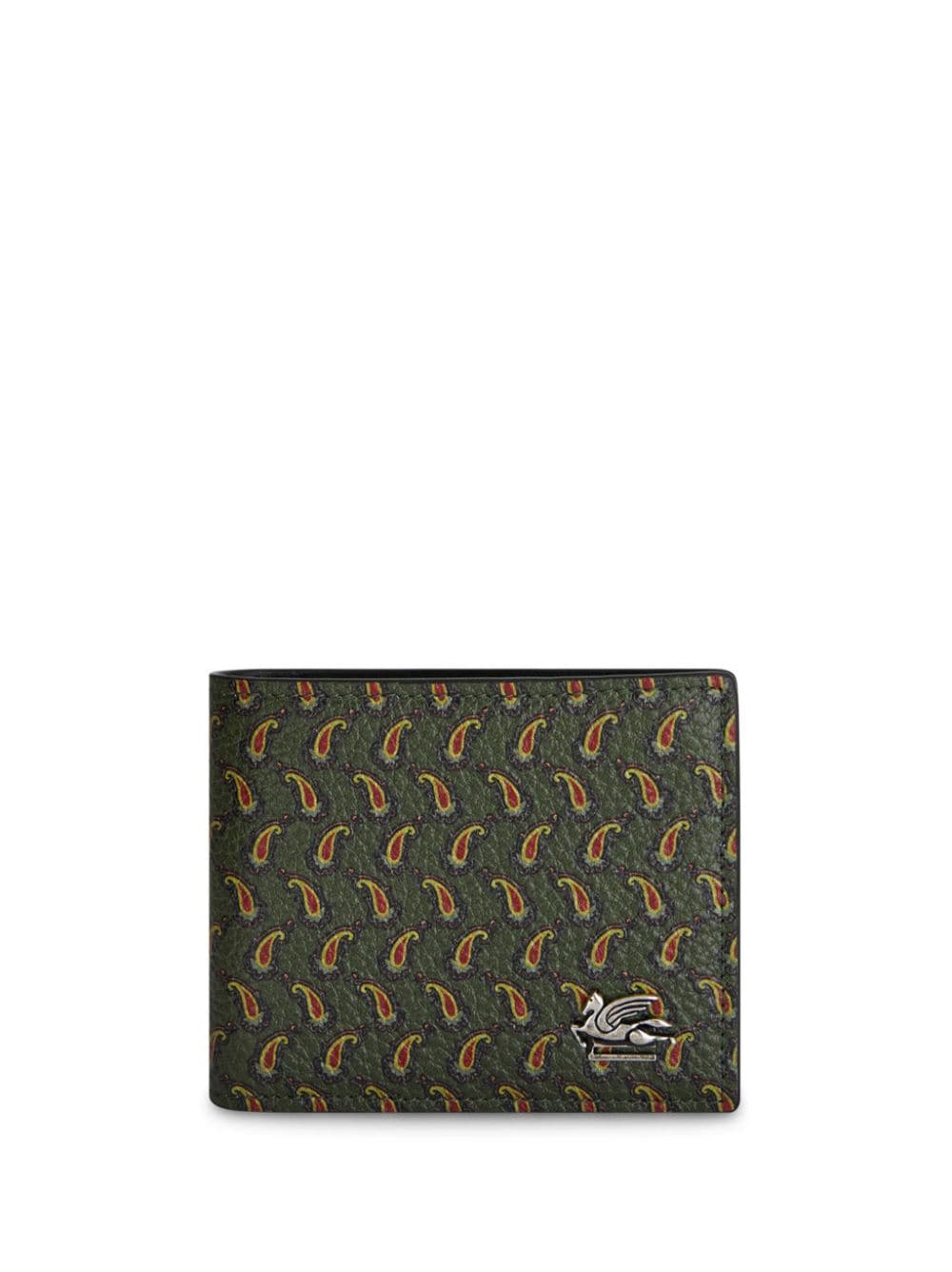 ETRO Pegaso Portemonnaie mit Paisley-Print - Grün von ETRO