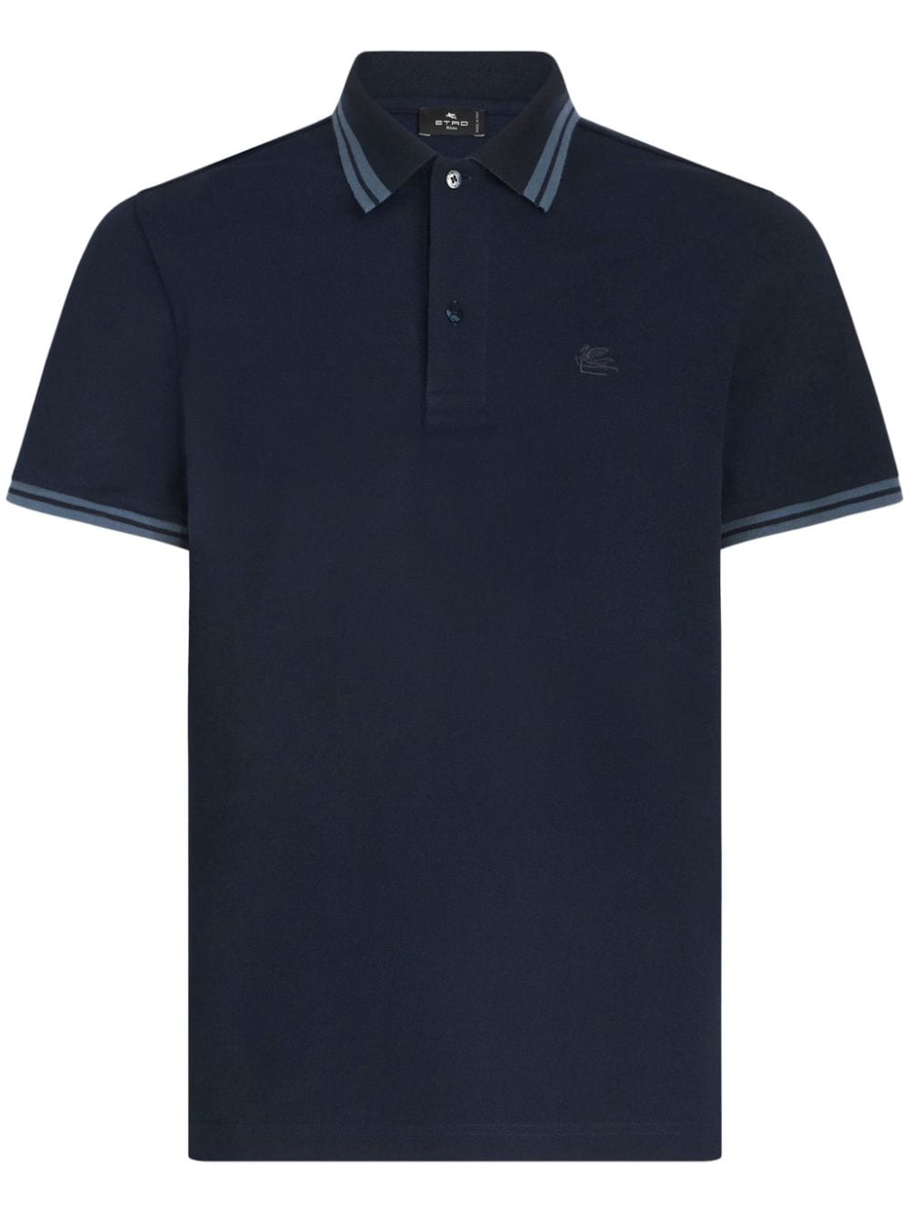 ETRO Pikee-Poloshirt mit Logo-Stickerei - Blau von ETRO