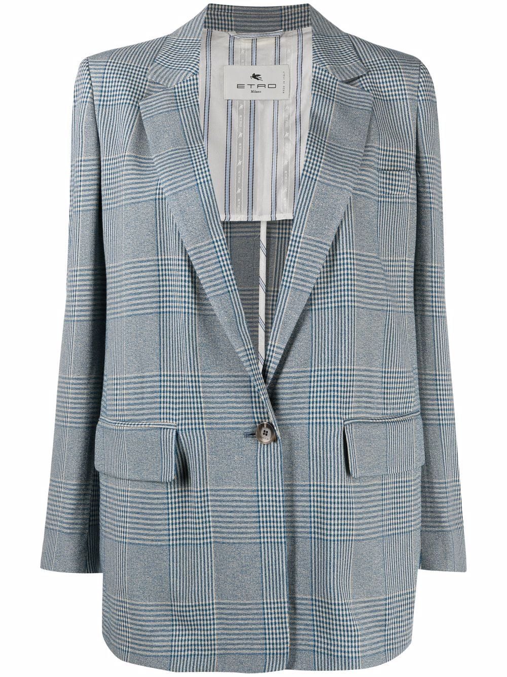 ETRO Blazer mit Prince-of-Wales-Karomuster - Blau von ETRO