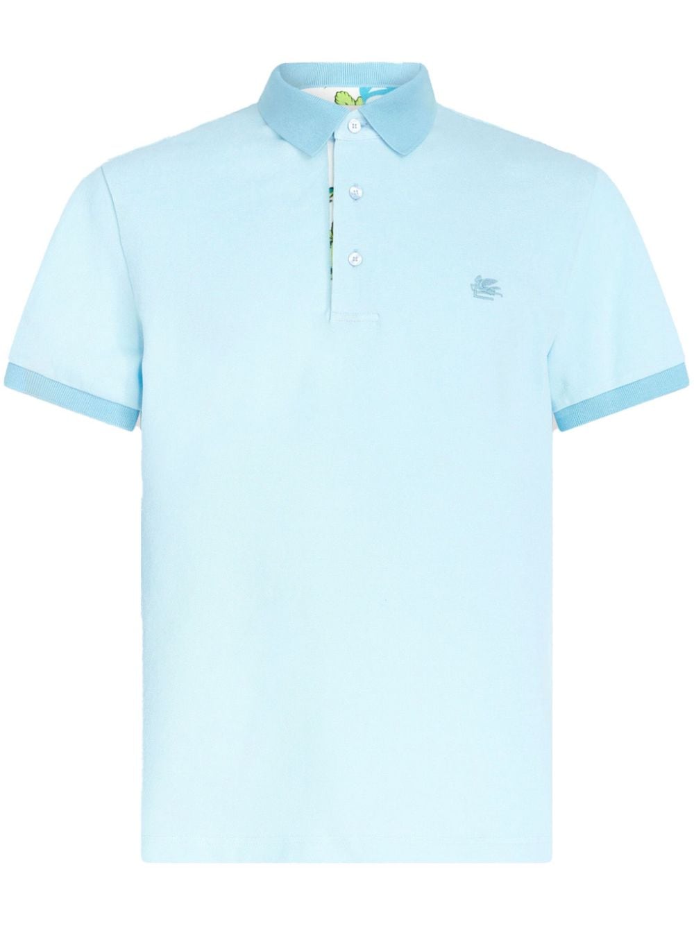 ETRO Roma Poloshirt mit Pegaso-Stickerei - Blau von ETRO