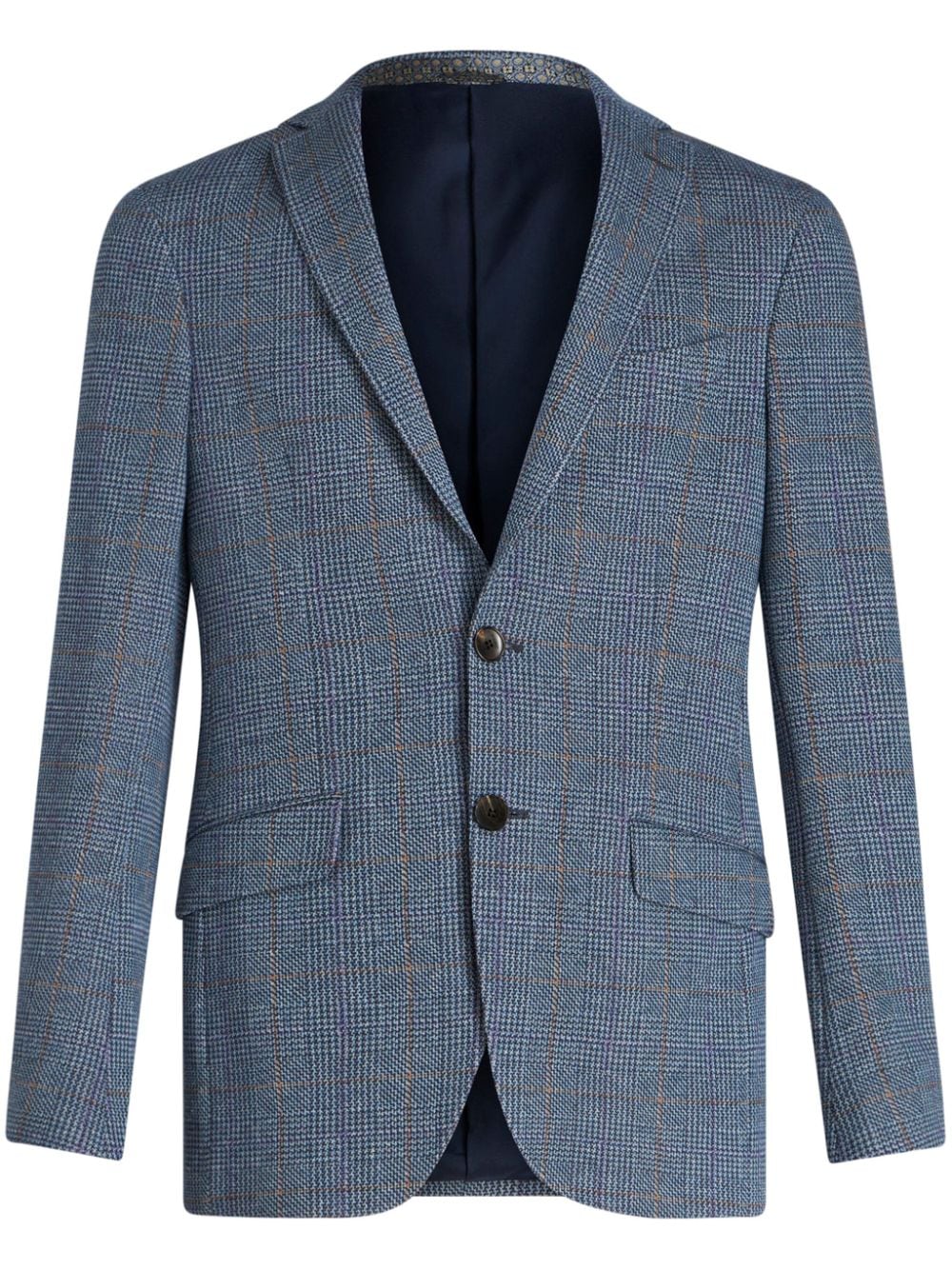 ETRO Sakko mit Hahnentrittmuster - Blau von ETRO