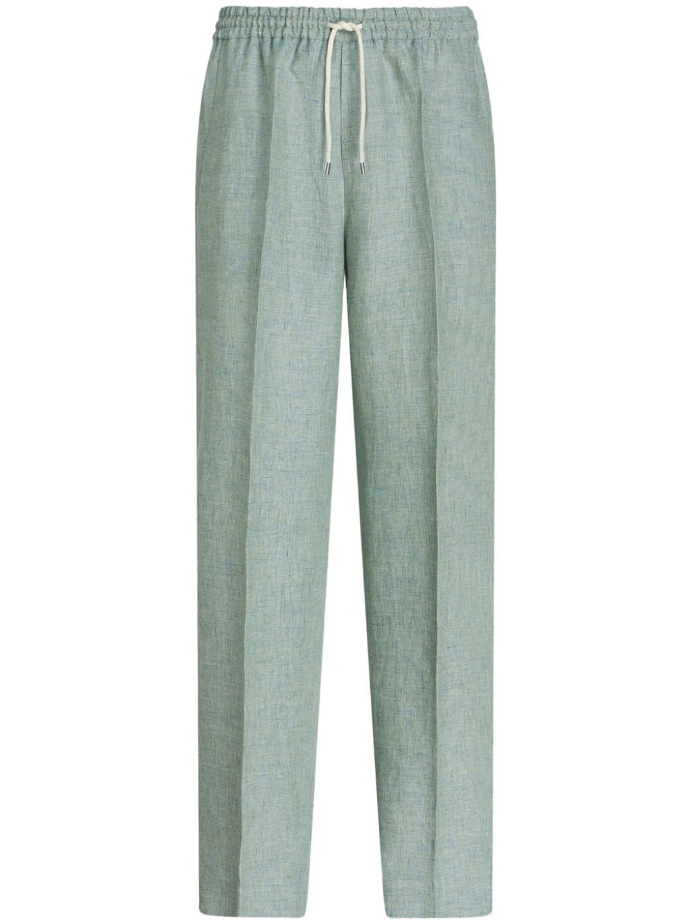 ETRO Straight-Leg-Hose aus Leinen - Grün von ETRO