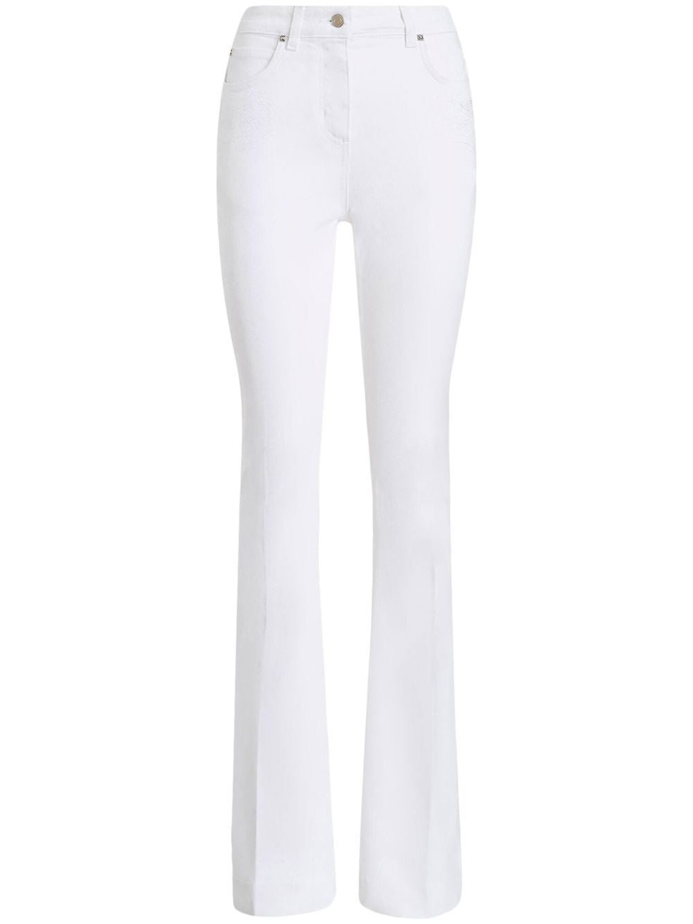 ETRO Straight-Leg-Jeans mit Stickerei - Weiß von ETRO