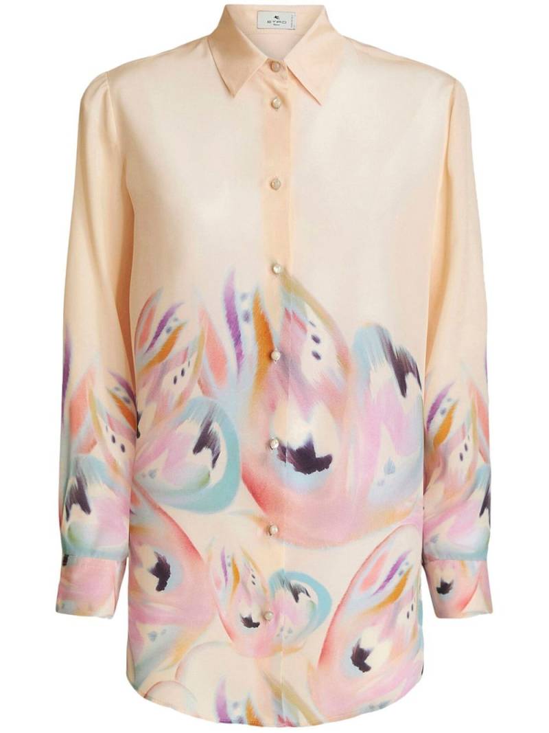 ETRO Sweatshirt mit Malerei-Print - Nude von ETRO