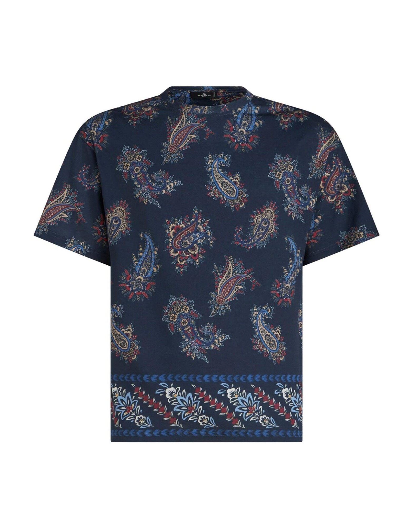 ETRO T-shirts Herren Blau von ETRO