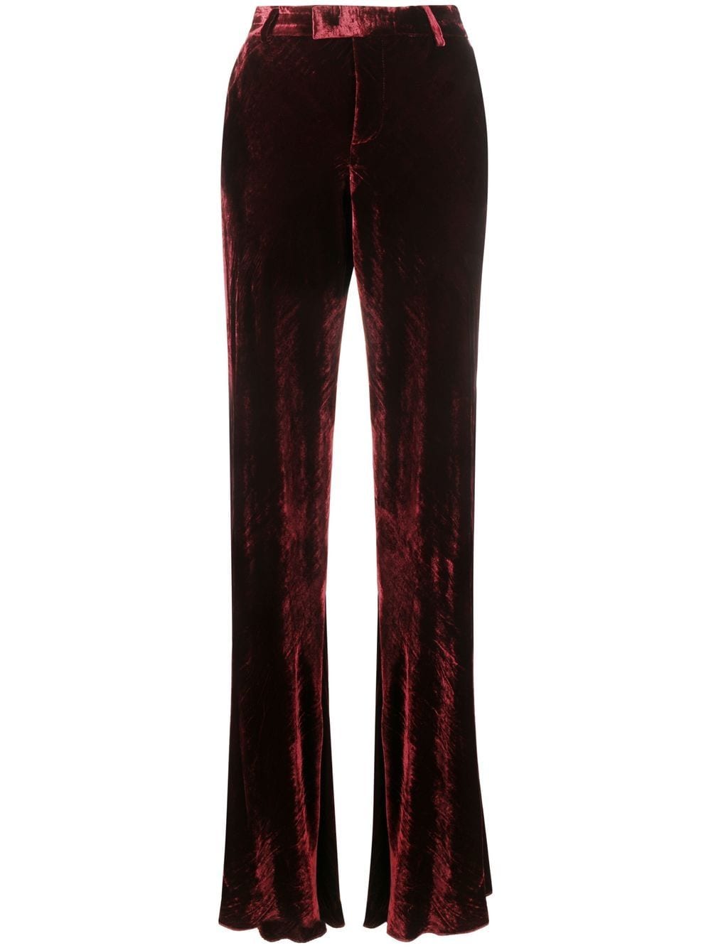 ETRO Taillenhose aus Samt - Rot von ETRO