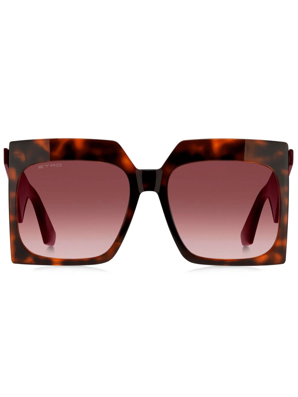 ETRO Tailoring Sonnenbrille mit Oversized-Gestell - Rot von ETRO