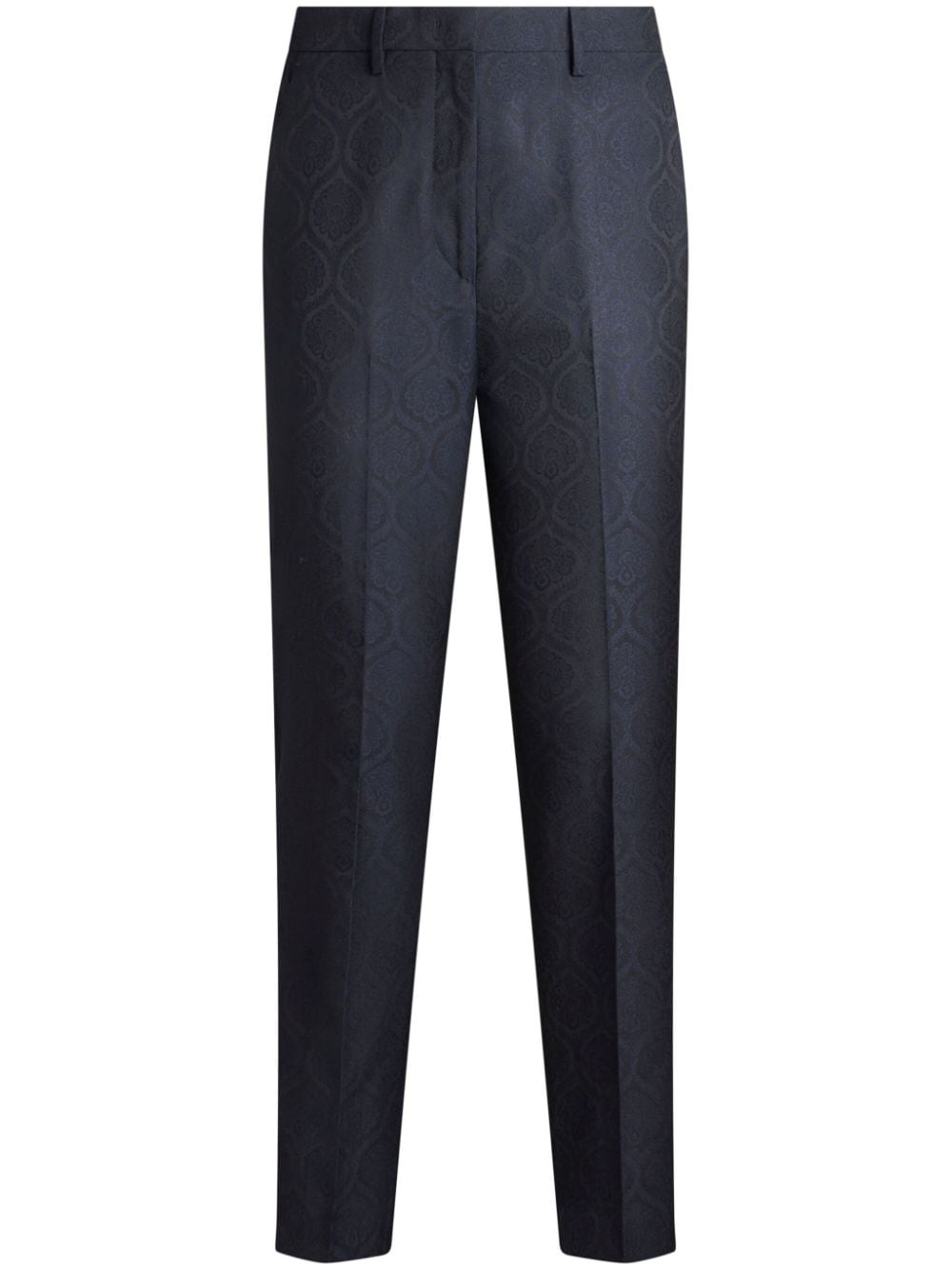 ETRO Zigarettenhose mit Paisley-Jacquardmuster - Blau von ETRO