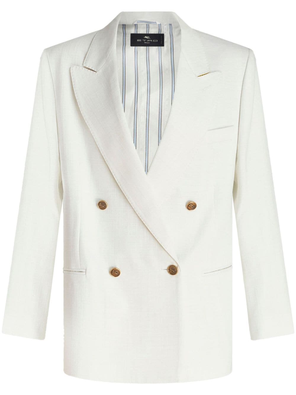 ETRO Zweireihiger Blazer - Weiß von ETRO