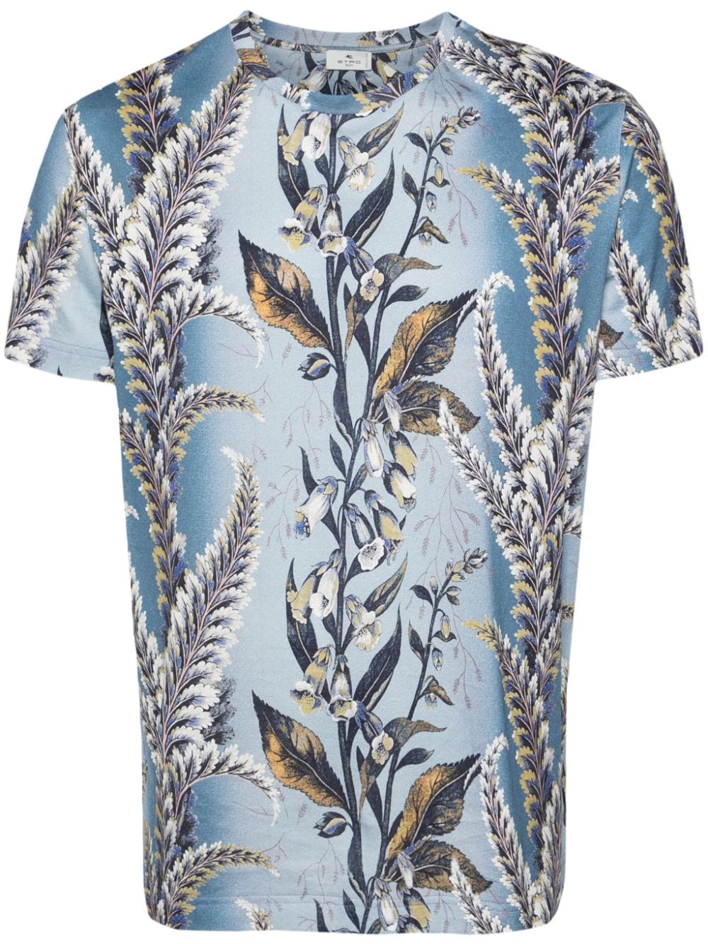 ETRO T-Shirt mit botanischem Print - Blau von ETRO