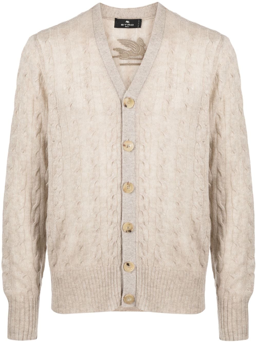 ETRO Kaschmircardigan mit Zopfmuster - Nude von ETRO