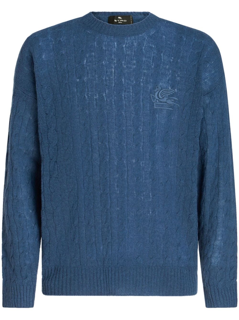 ETRO Kaschmirpullover mit Zopfmuster - Blau von ETRO