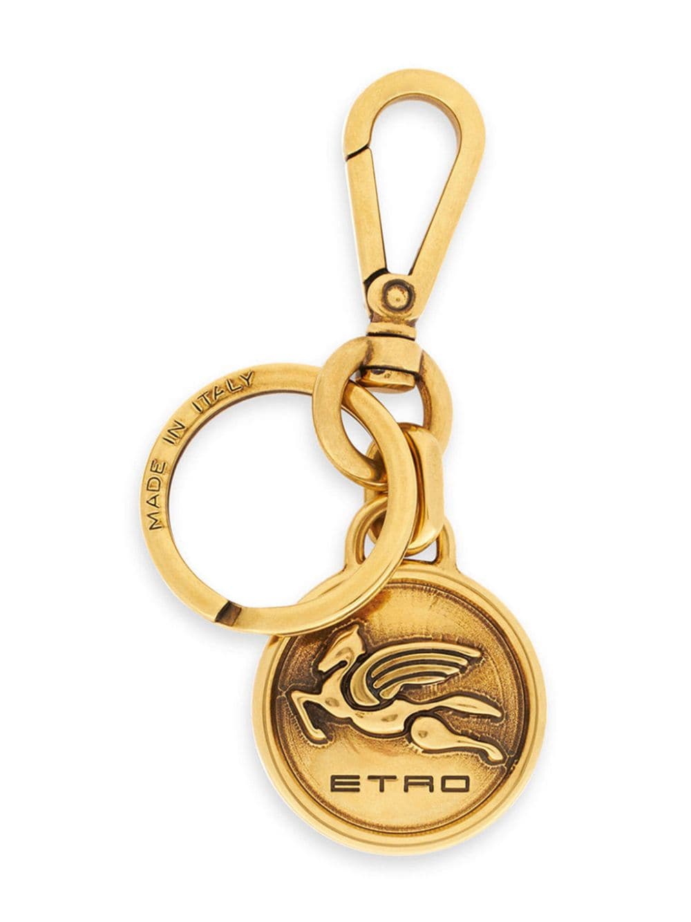 ETRO Schlüsselanhänger mit Pegaso-Prägung - Gold von ETRO