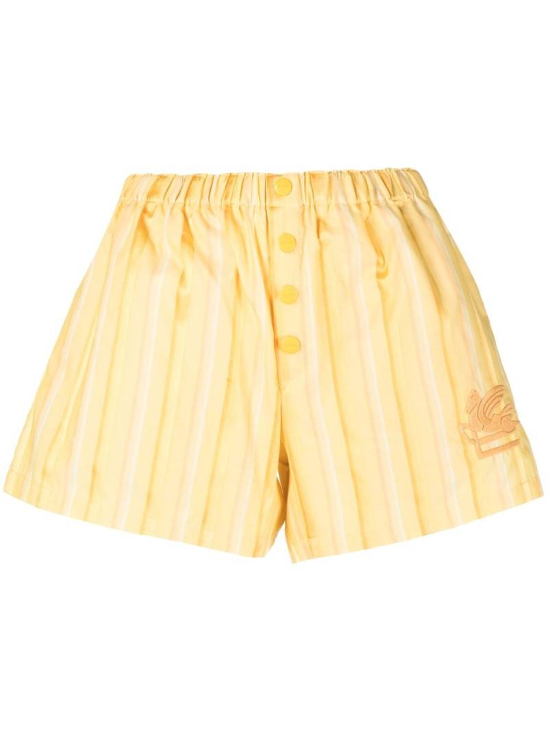 ETRO Bestickte Shorts - Gelb von ETRO