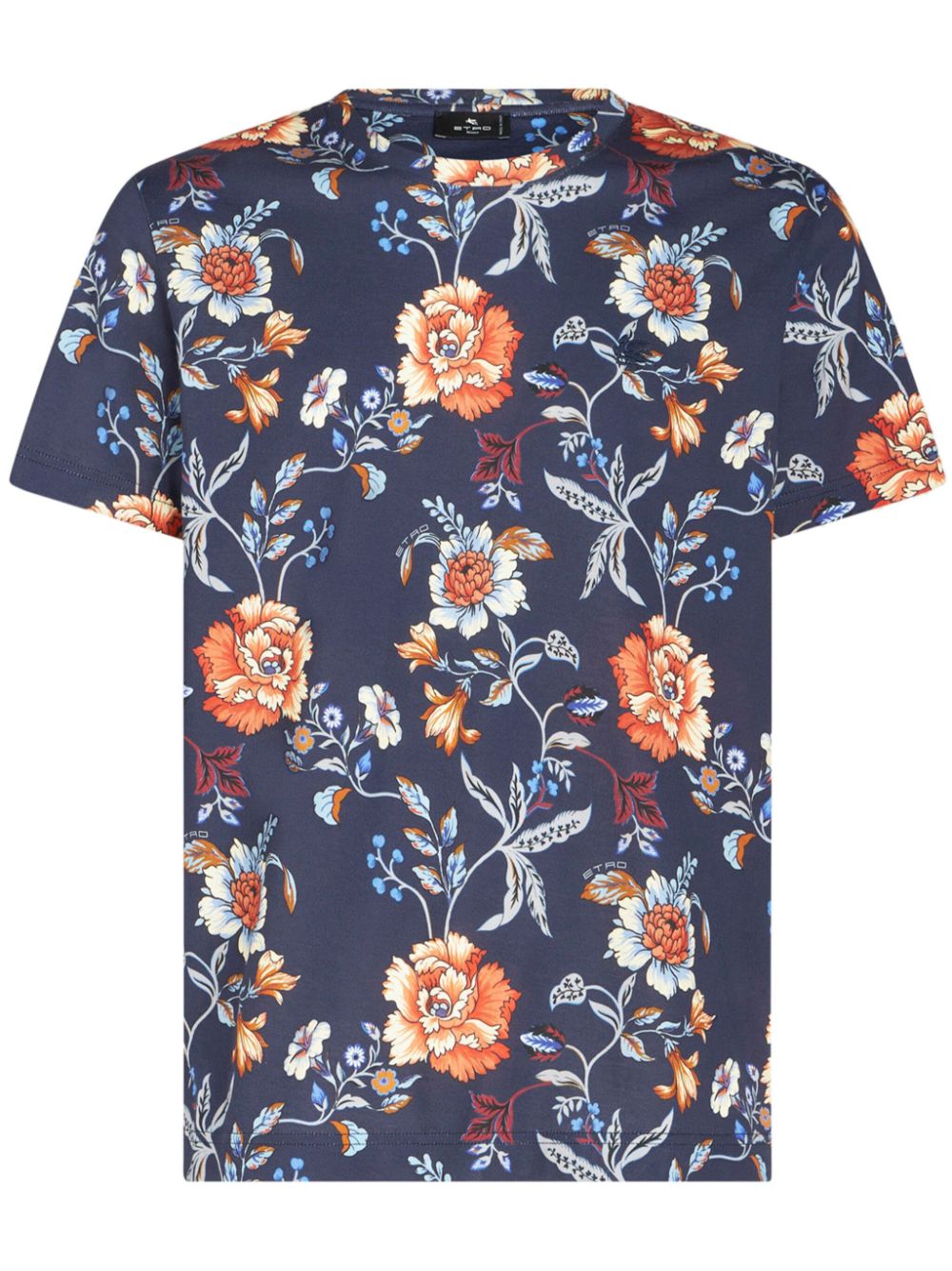 ETRO T-Shirt mit Blumen-Print - Blau von ETRO