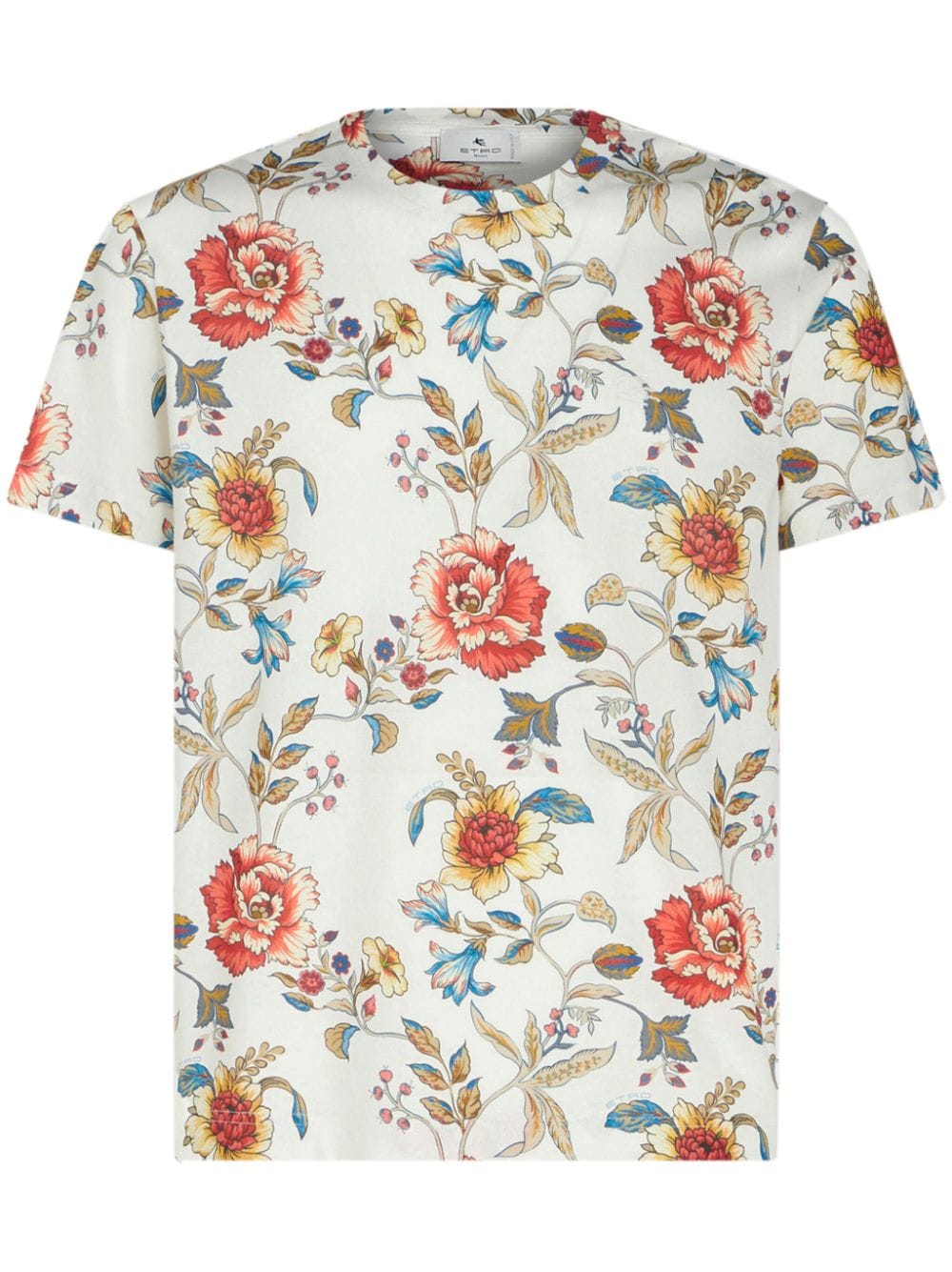 ETRO T-Shirt mit Blumen-Print - Weiß von ETRO