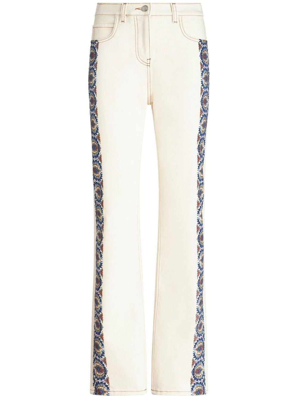 ETRO Jeans mit Blumen-Print - Weiß von ETRO