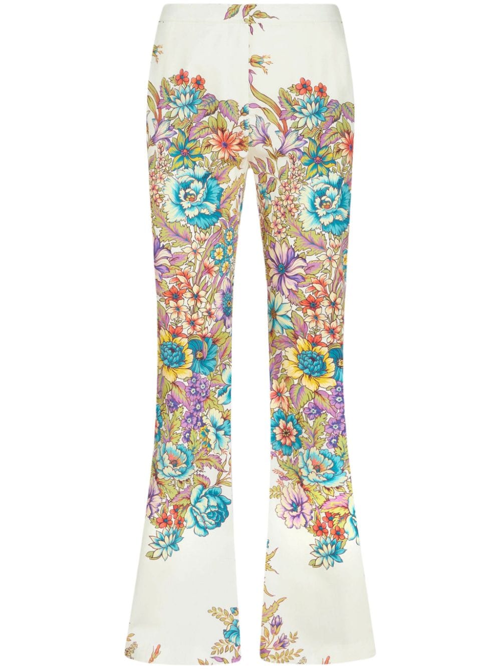 ETRO Schlaghose mit Blumen-Print - Weiß von ETRO