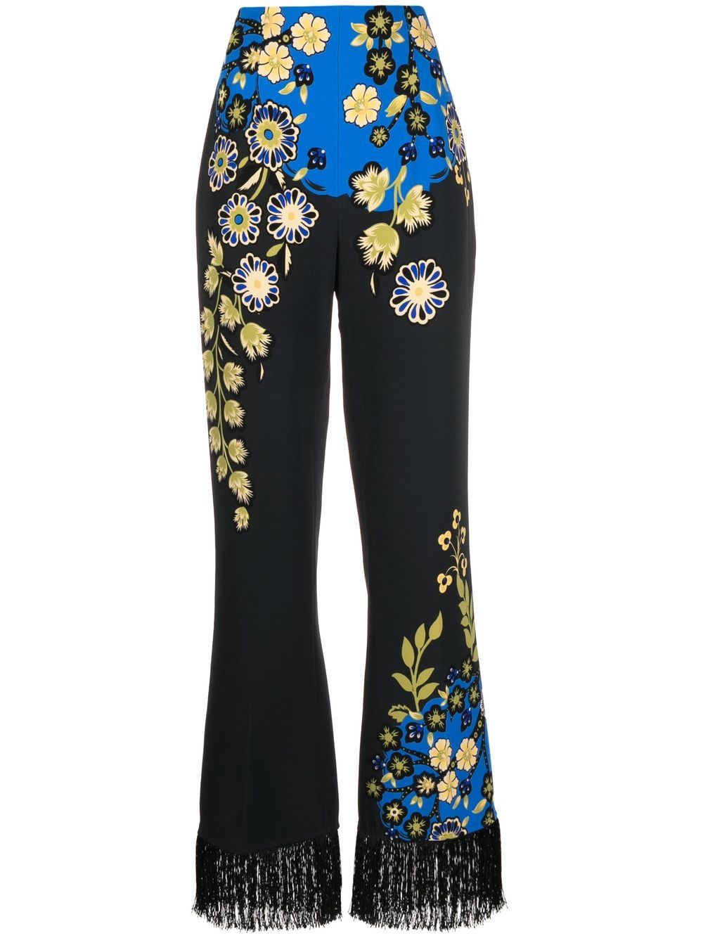 ETRO Hose mit Blumen-Print - Schwarz von ETRO