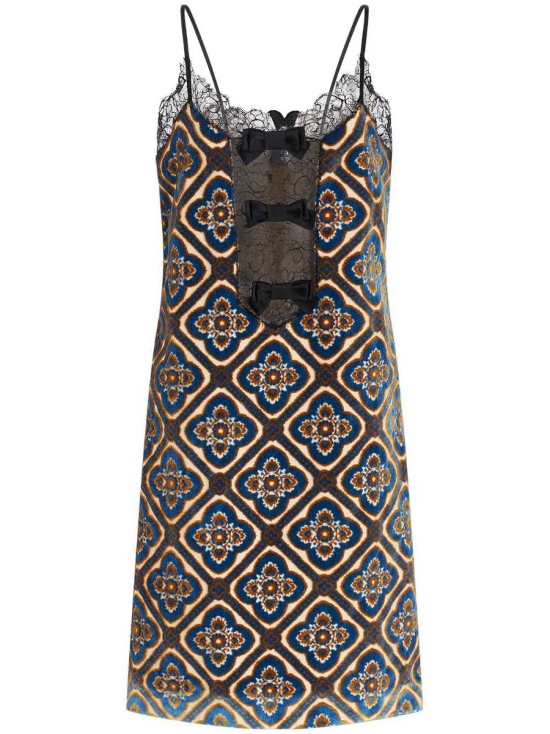 ETRO Kleid mit geometrischem Print - Blau von ETRO