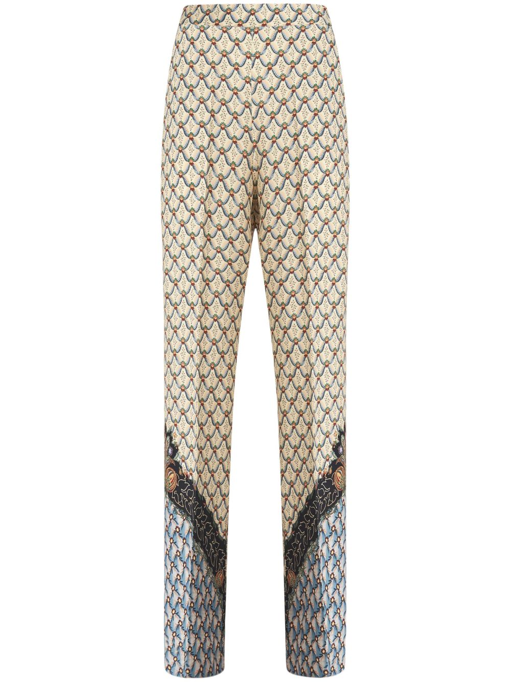 ETRO Gerade Hose mit grafischem Print - Nude von ETRO