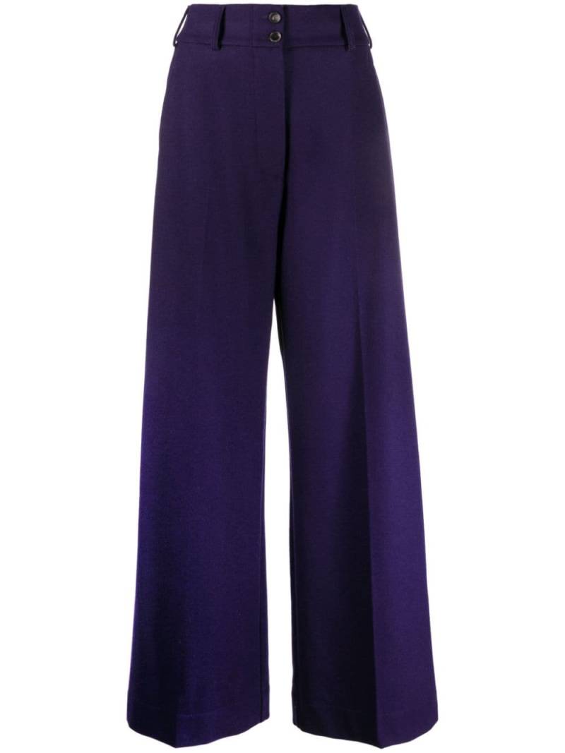 ETRO Ausgestellte High-Waist-Hose - Violett von ETRO