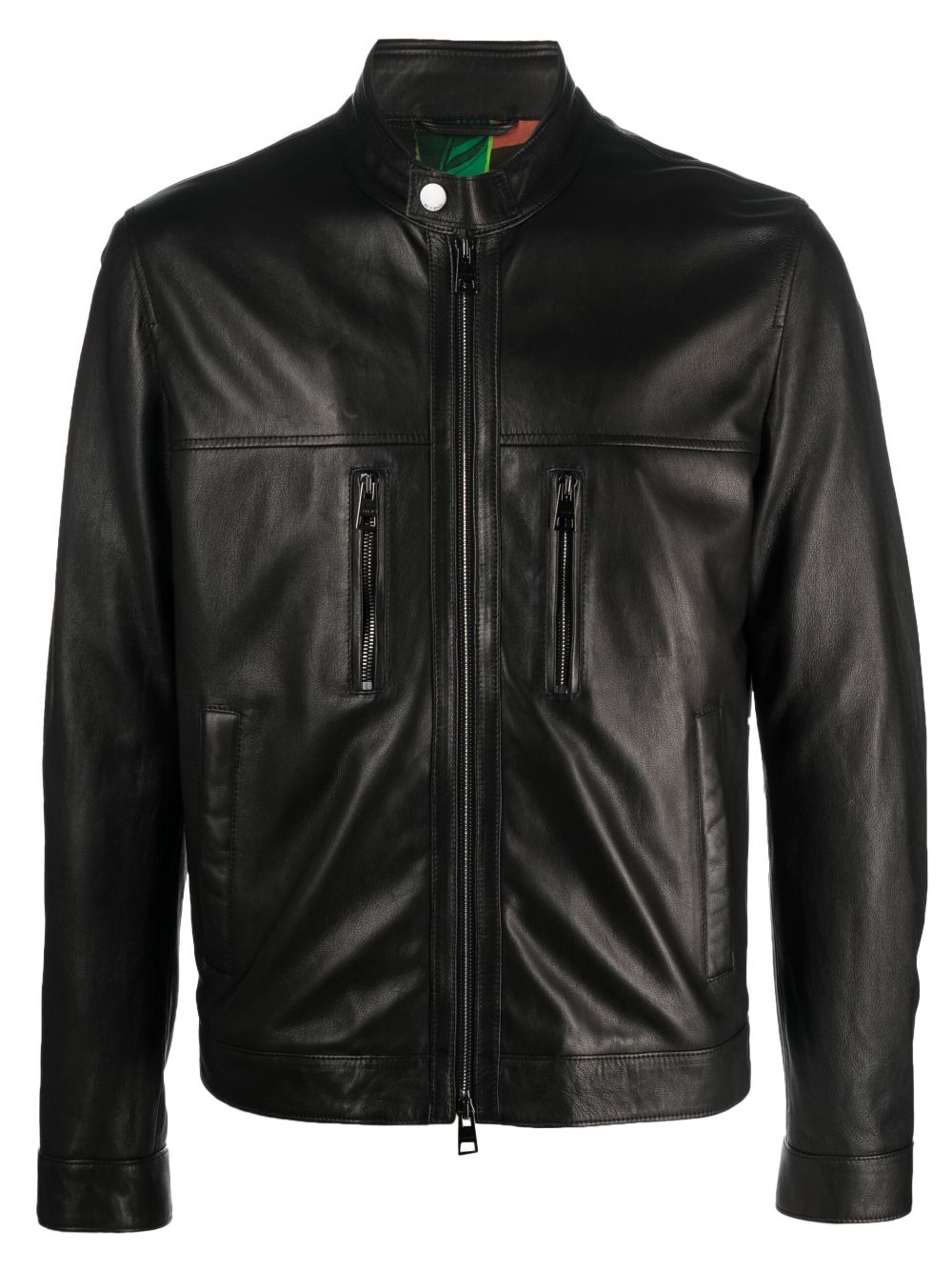 ETRO Bikerjacke aus Leder - Schwarz von ETRO