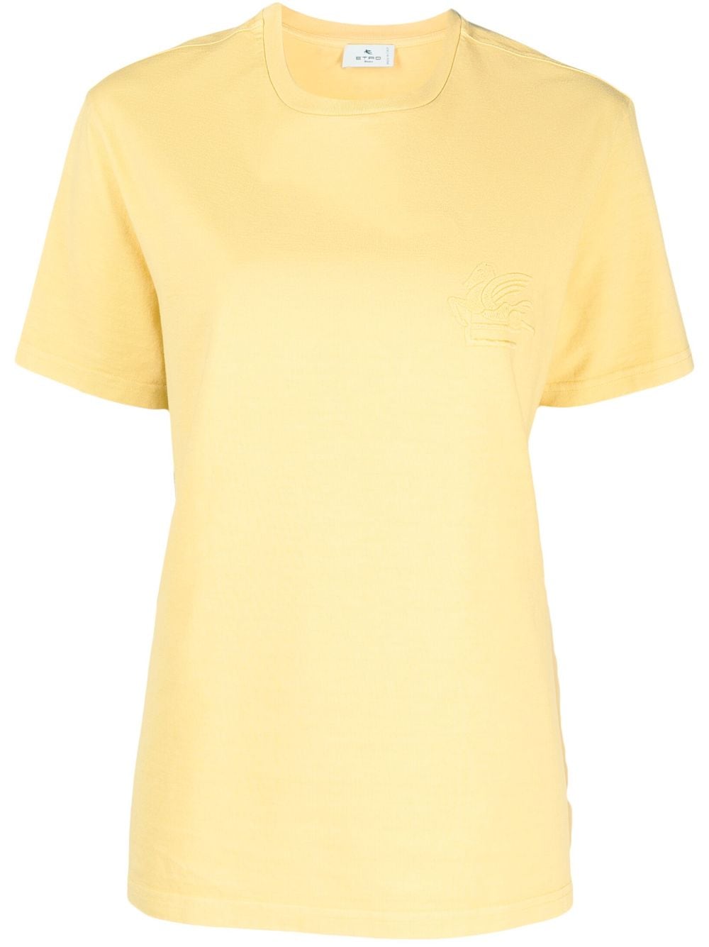 ETRO T-Shirt mit Logo-Stickerei - Gelb von ETRO