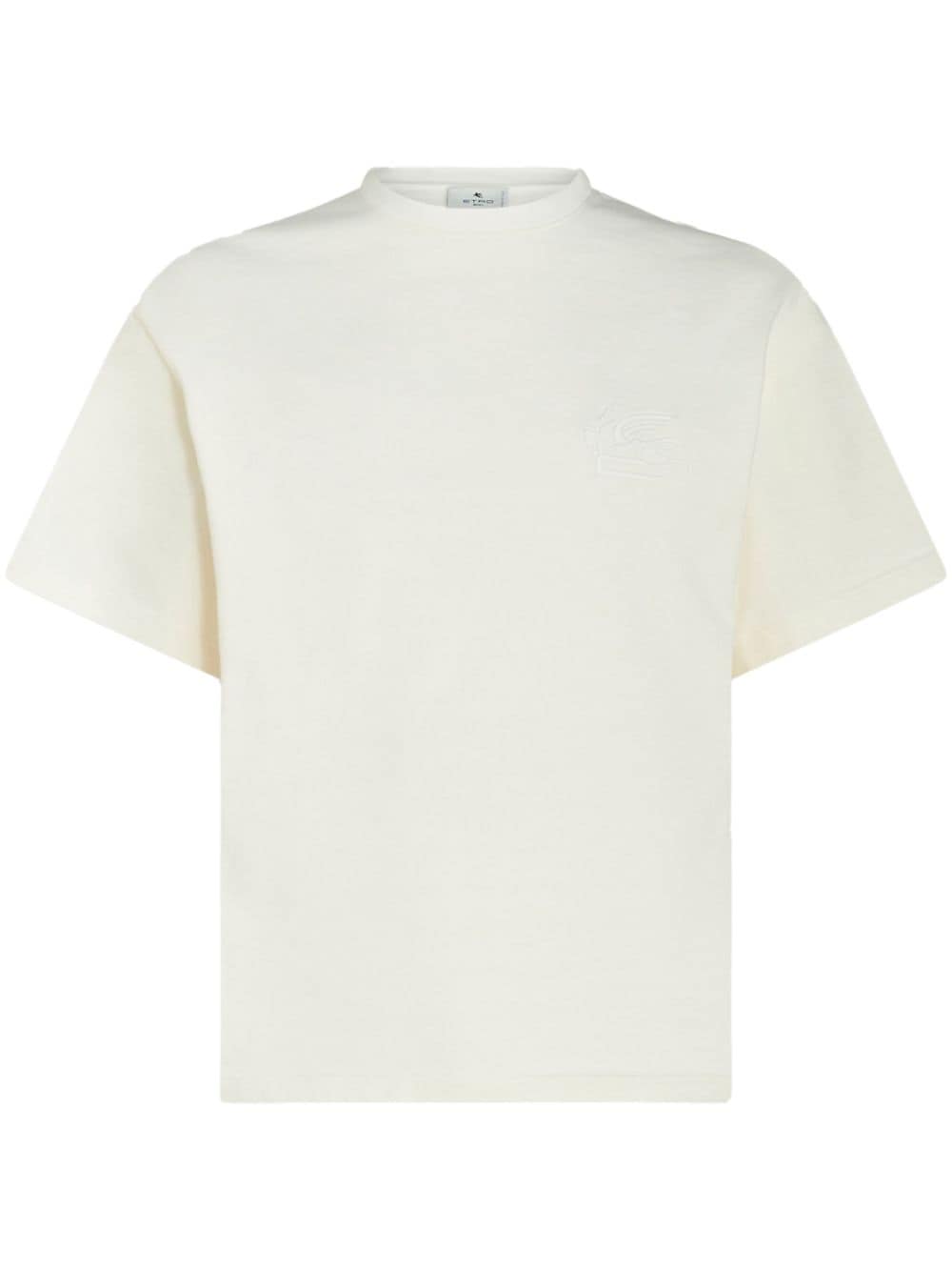 ETRO T-Shirt mit Logo-Stickerei - Nude von ETRO