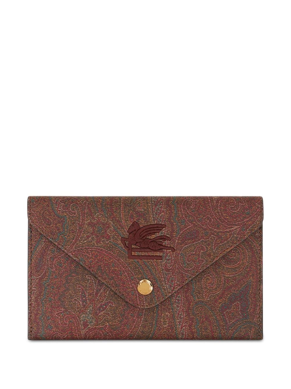 ETRO Clutch mit Logo-Stickerei - Rot von ETRO