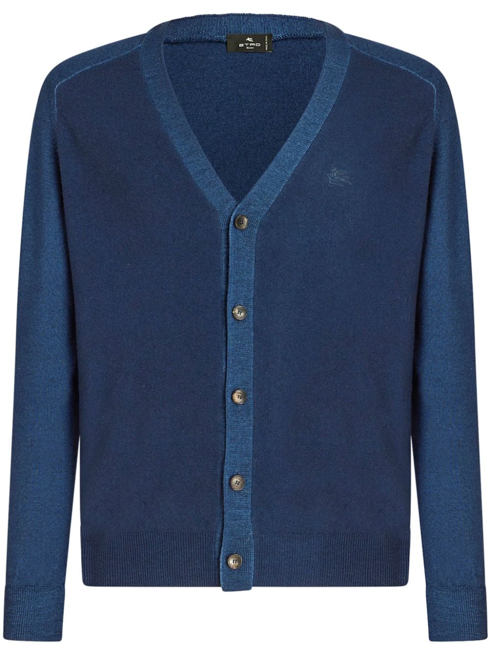 ETRO Cardigan mit Logo-Stickerei - Blau von ETRO