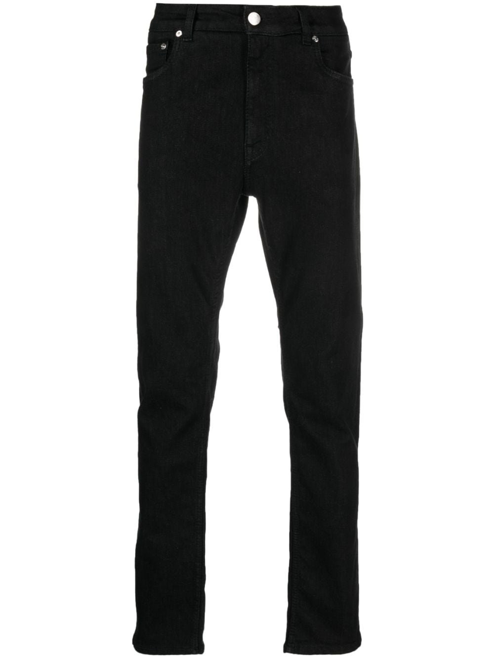 ETRO Halbhohe Straight-Leg-Jeans - Schwarz von ETRO