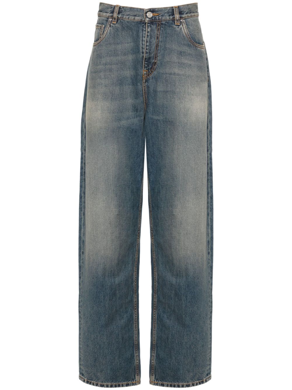 ETRO Halbhohe Wide-Leg-Jeans - Blau von ETRO