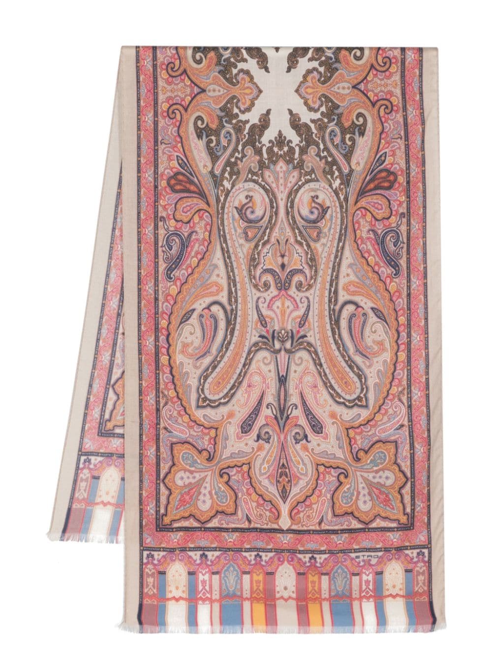 ETRO Schal mit Paisleymuster - Nude von ETRO