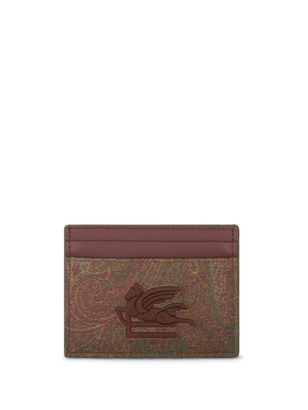 ETRO Kartenetui mit Paisley-Print - Rot von ETRO