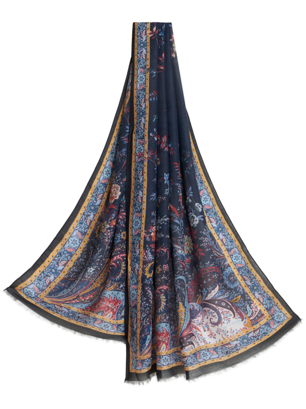 ETRO Schal mit Paisley-Print - Blau von ETRO