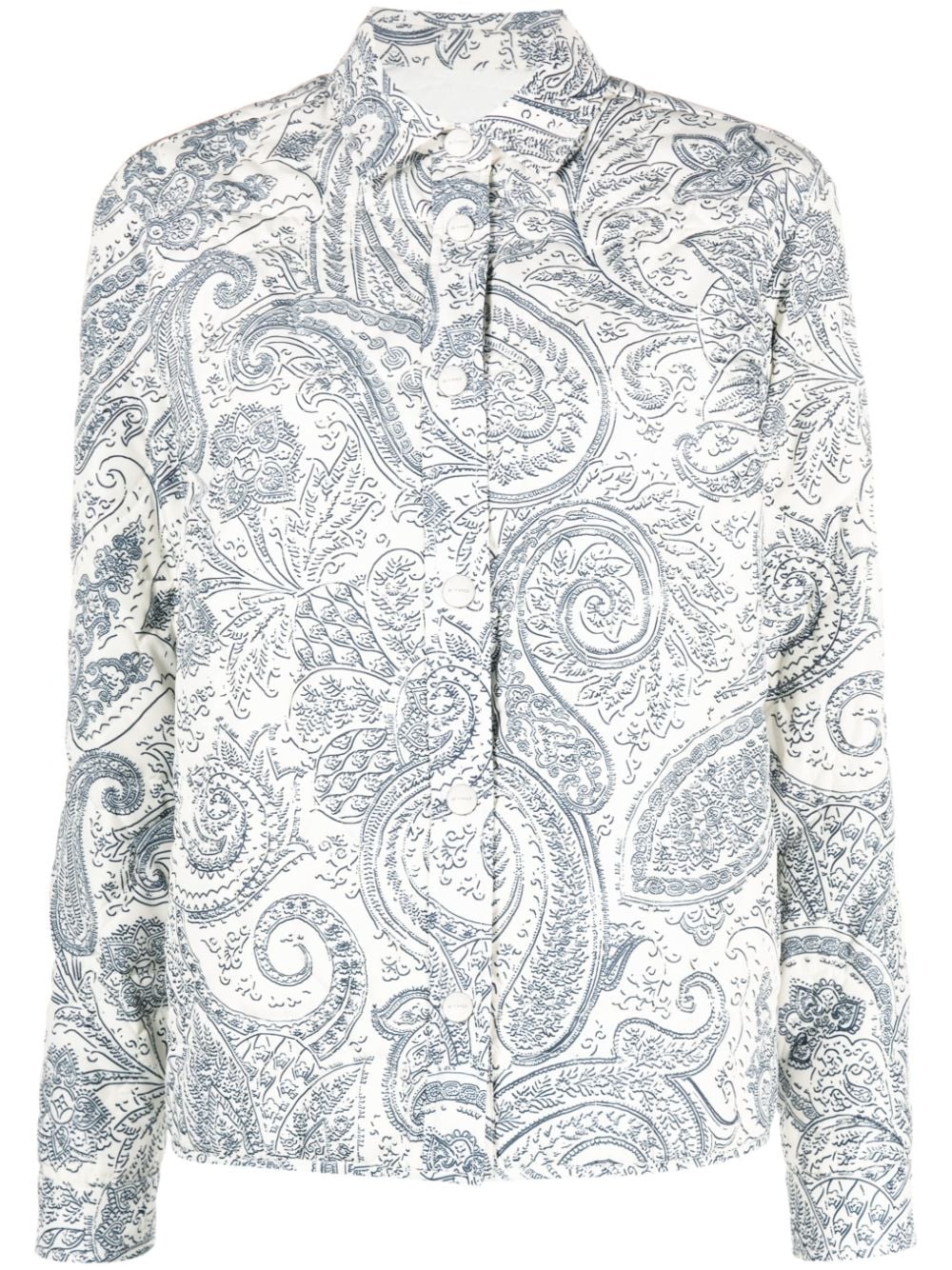 ETRO Gesteppte Jacke mit Paisley-Print - Weiß von ETRO