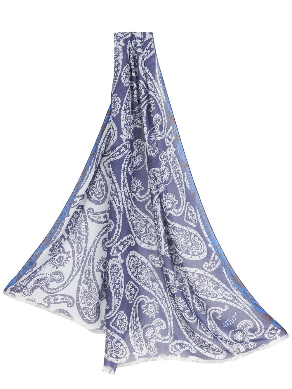 ETRO Schal mit Paisley-Print - Blau von ETRO