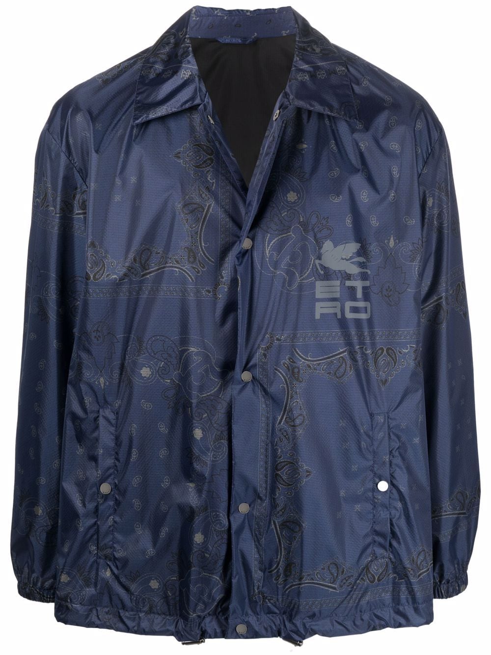 ETRO Hemdjacke mit Paisley-Print - Blau von ETRO