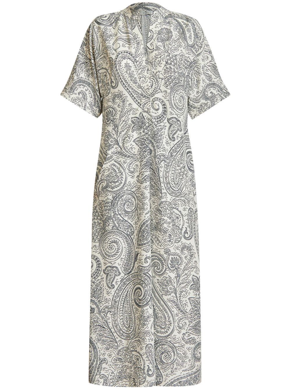 ETRO Kleid mit Print - Weiß von ETRO