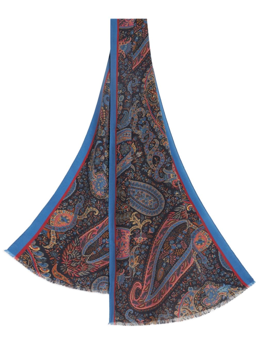ETRO Schal aus Seide mit Paisley-Print - Blau von ETRO