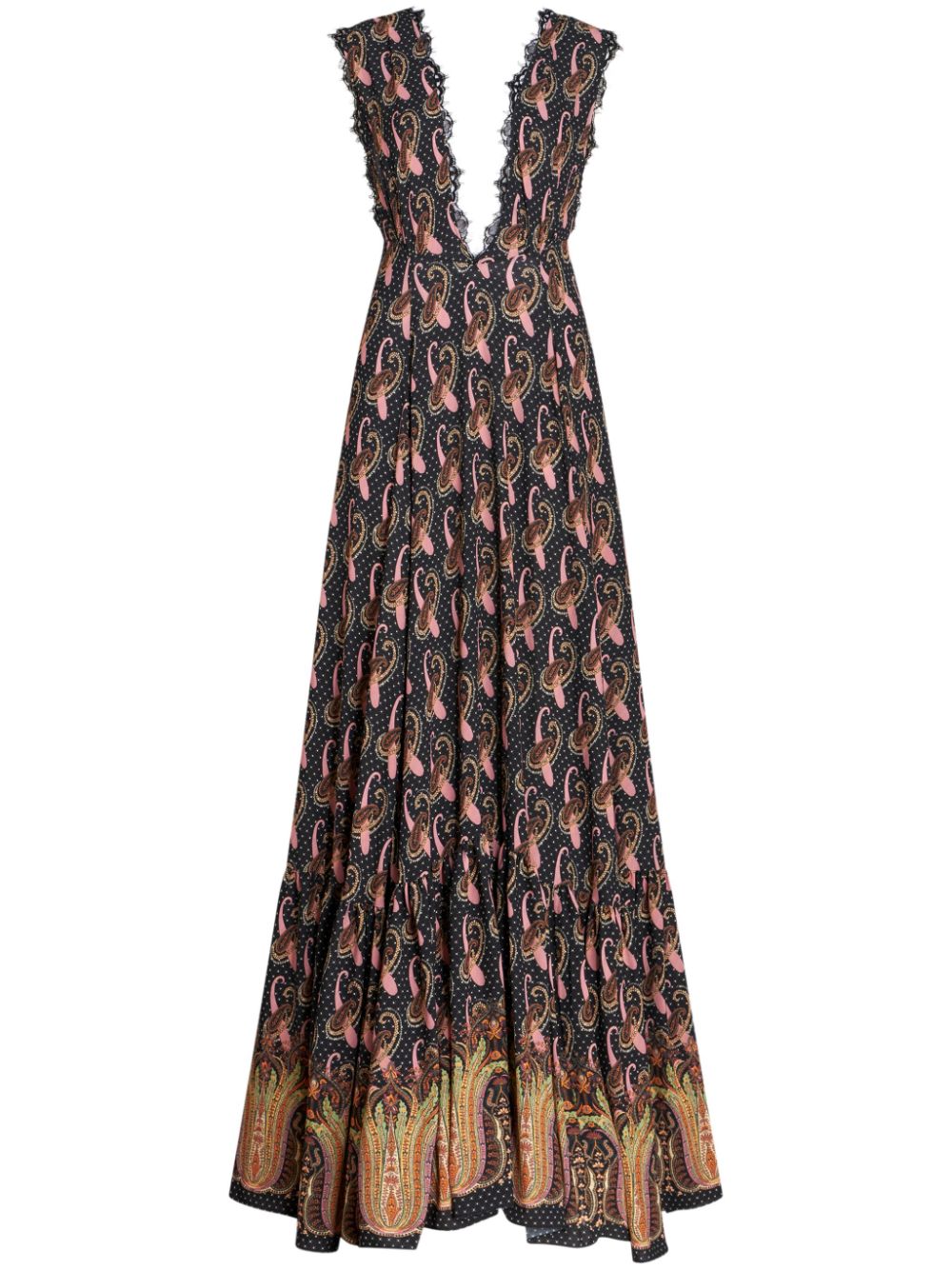 ETRO Maxikleid mit Paisley-Print - Blau von ETRO