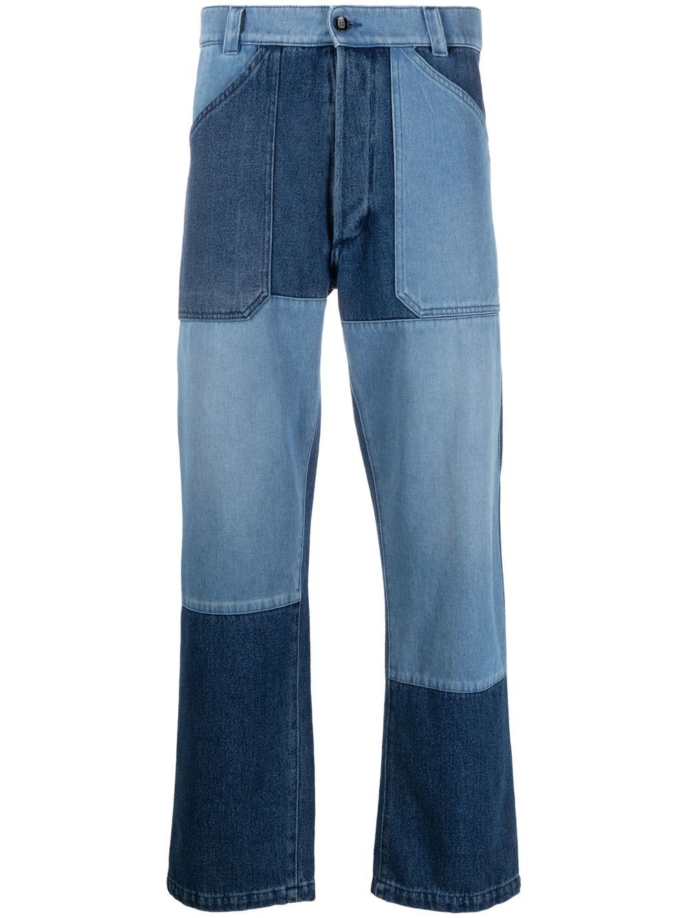 ETRO Gerade Jeans im Patchwork-Look - Blau von ETRO