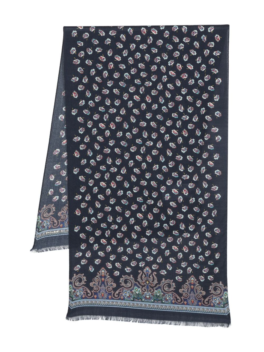 ETRO Schal mit Blumenmuster - Blau von ETRO