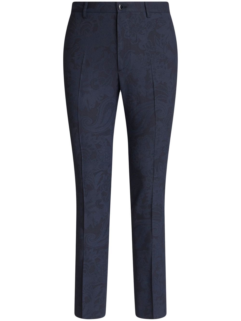 ETRO Gerade Hose mit Jacquardmuster - Blau von ETRO